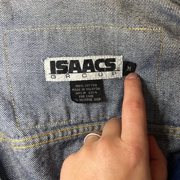 Vintage Y2K Postcard Patch Denim Jacket - Picture 10 of 16